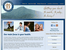 Tablet Screenshot of hansonfamilychiropractic.com